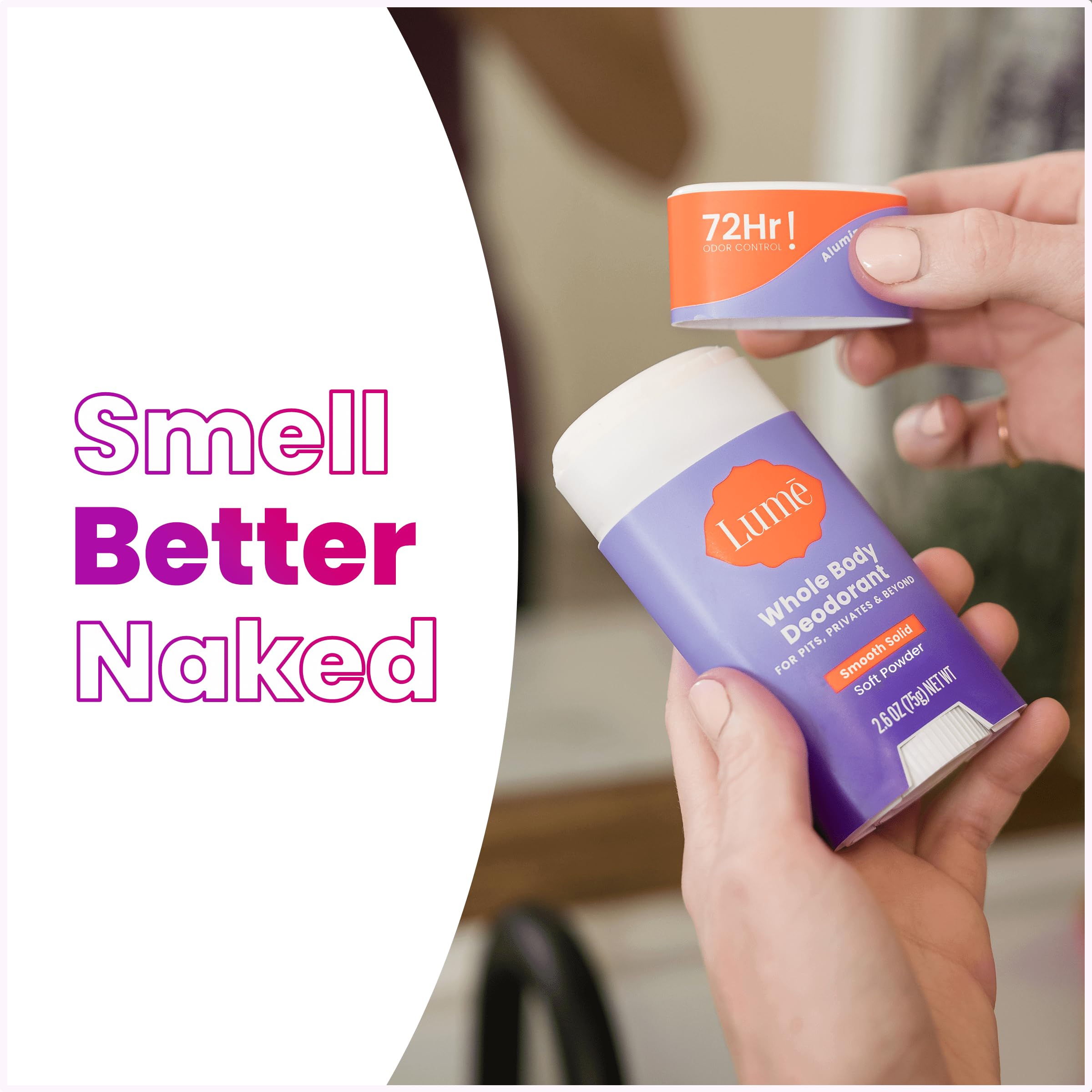 Clean, modern Lume packaging with sleek tub design