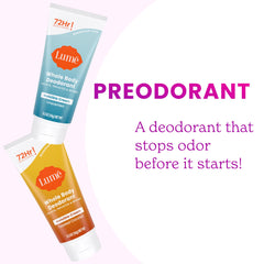 Lume transparent cream texture on skin.