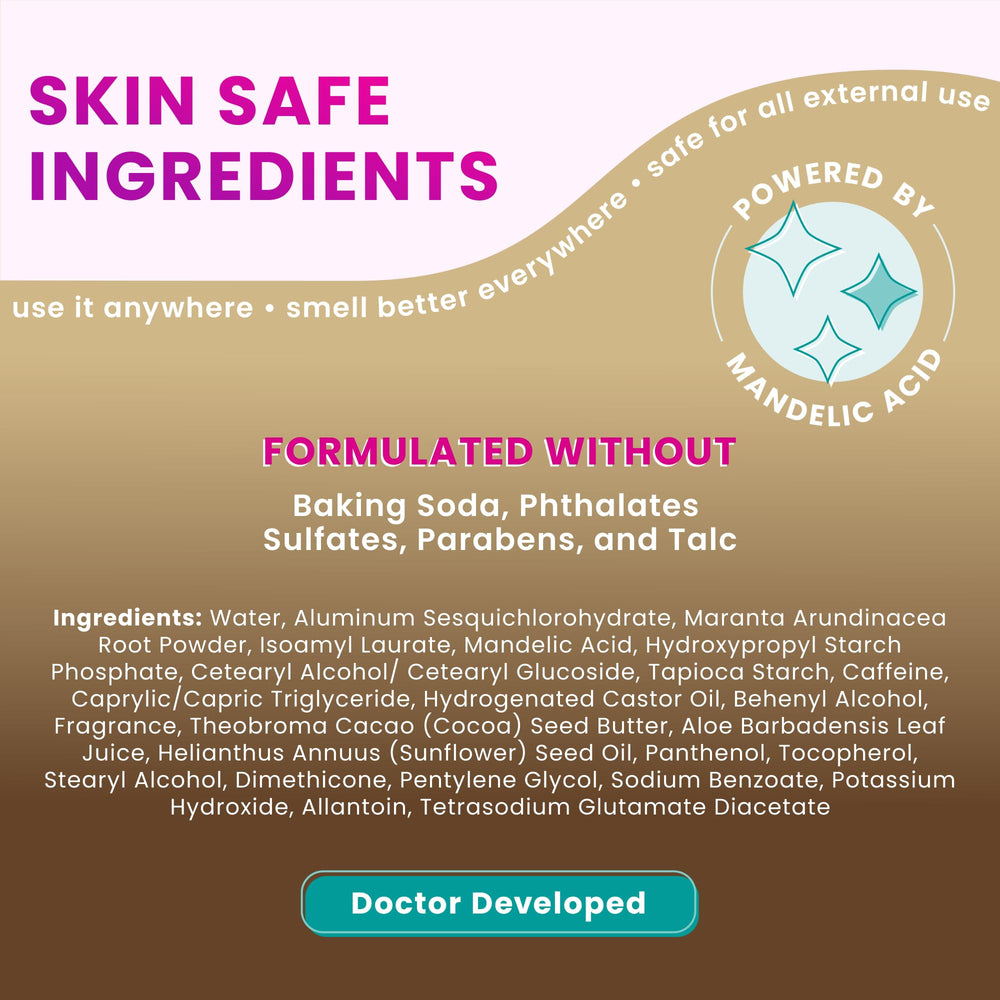 Applying Lume Vanilla Bliss on skin to demonstrate lotion-like rub