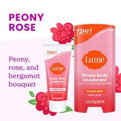 Lume bundle packaging showing solid stick and invisible cream.