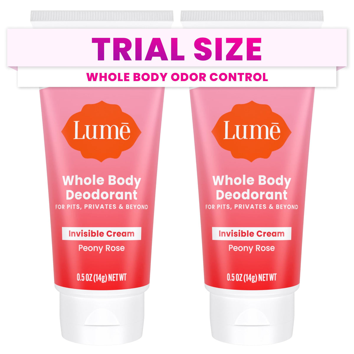 Lume mini travel tube for all-day odor control across the body