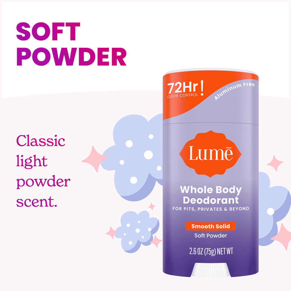 Close-up of Lume texture showing skin-friendly formula