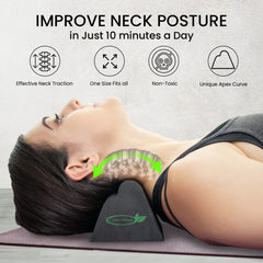 Lumia Wellness device with 3 height adjustment for personalized neck stretches.