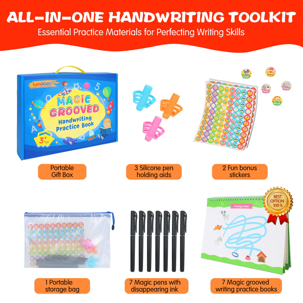 Lumikidz disappearing-ink-pens enable endless tracing without waste.