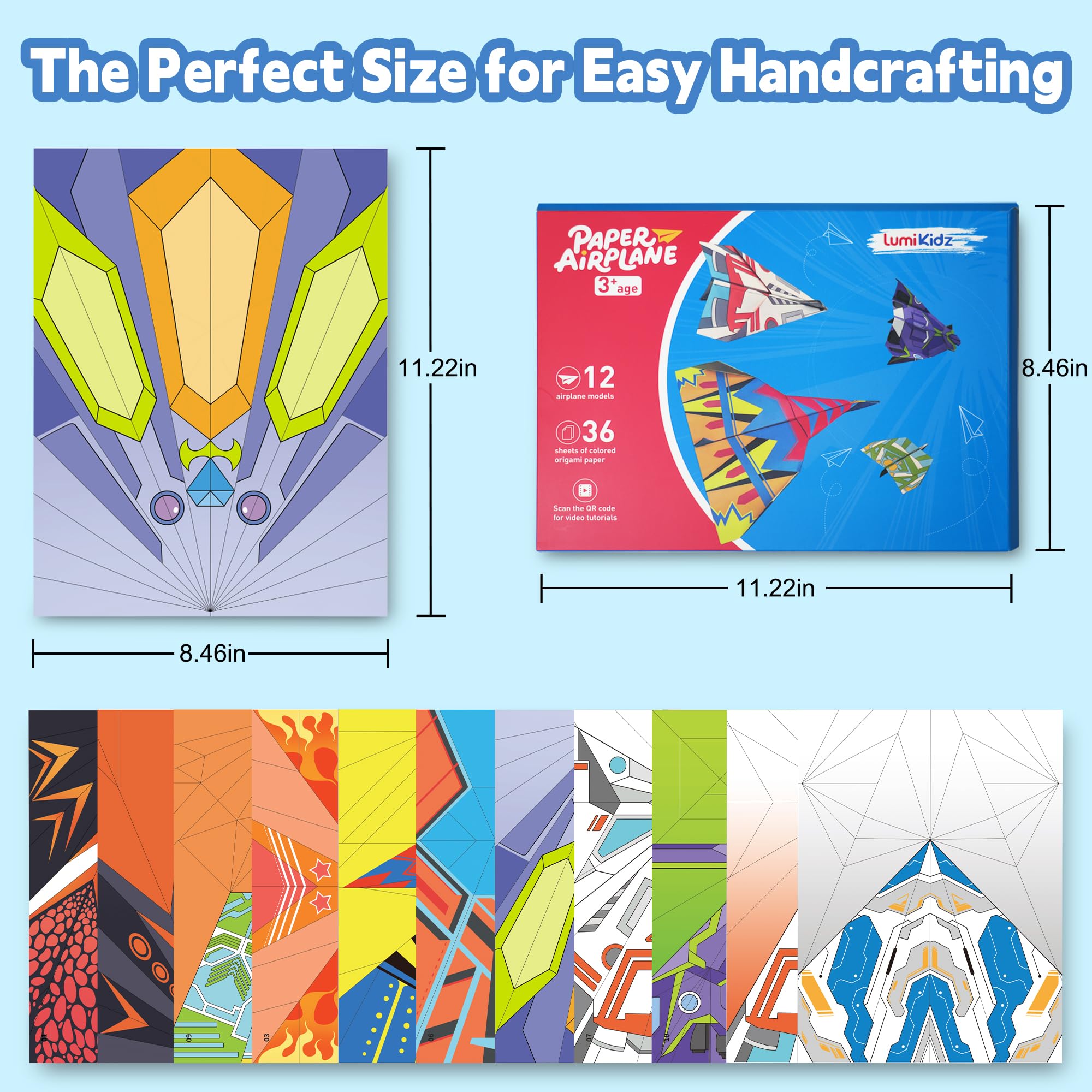 Lumikidz step-by-step instructions guide beginners through folds