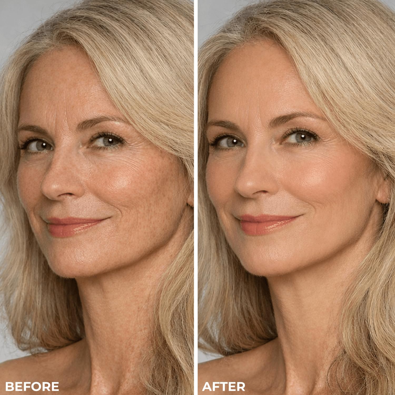 LUMINESS Liquid Mirage color-adapting visuals mid-application for a natural finish