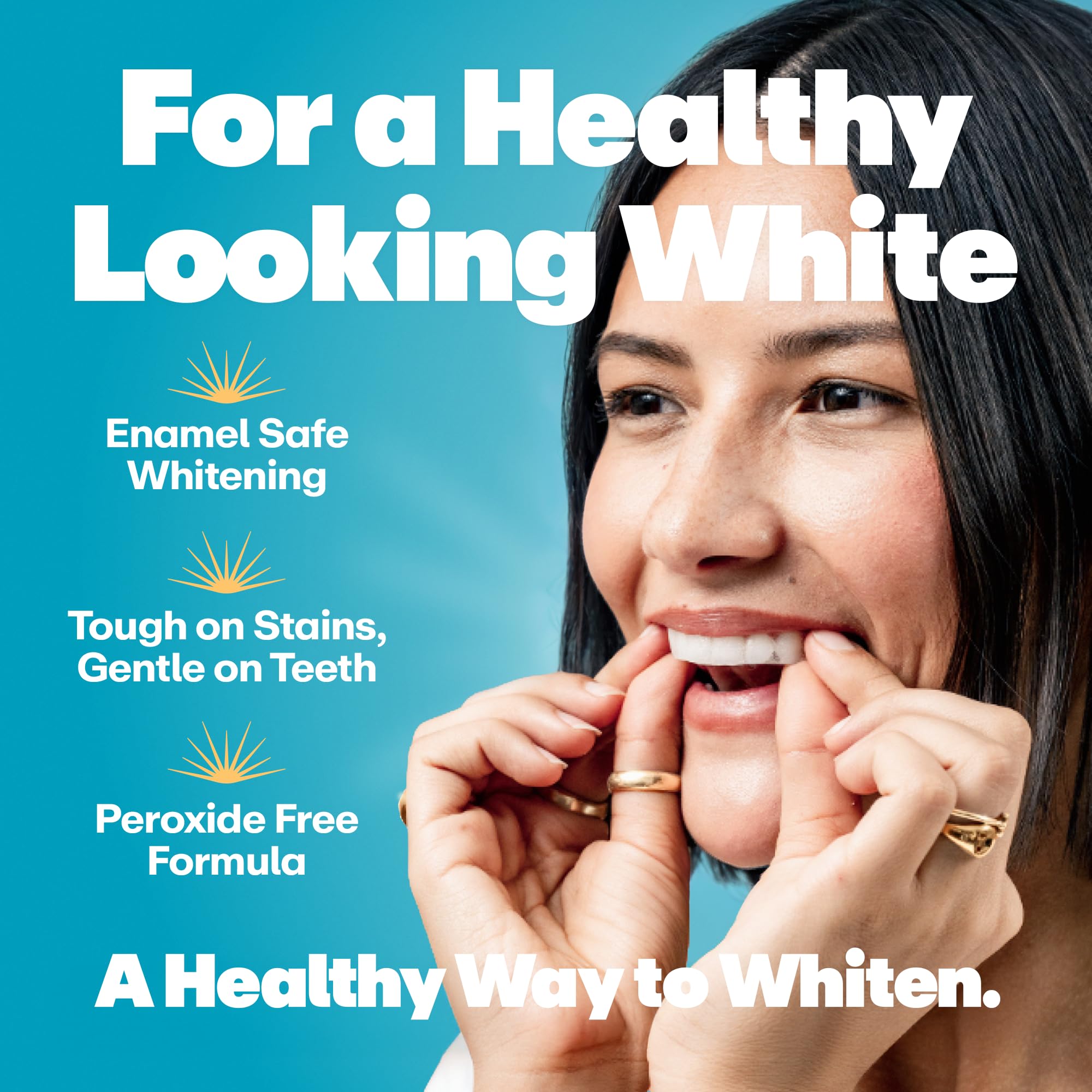 Lumineux bright smile after use visual suggesting possible stain reduction.