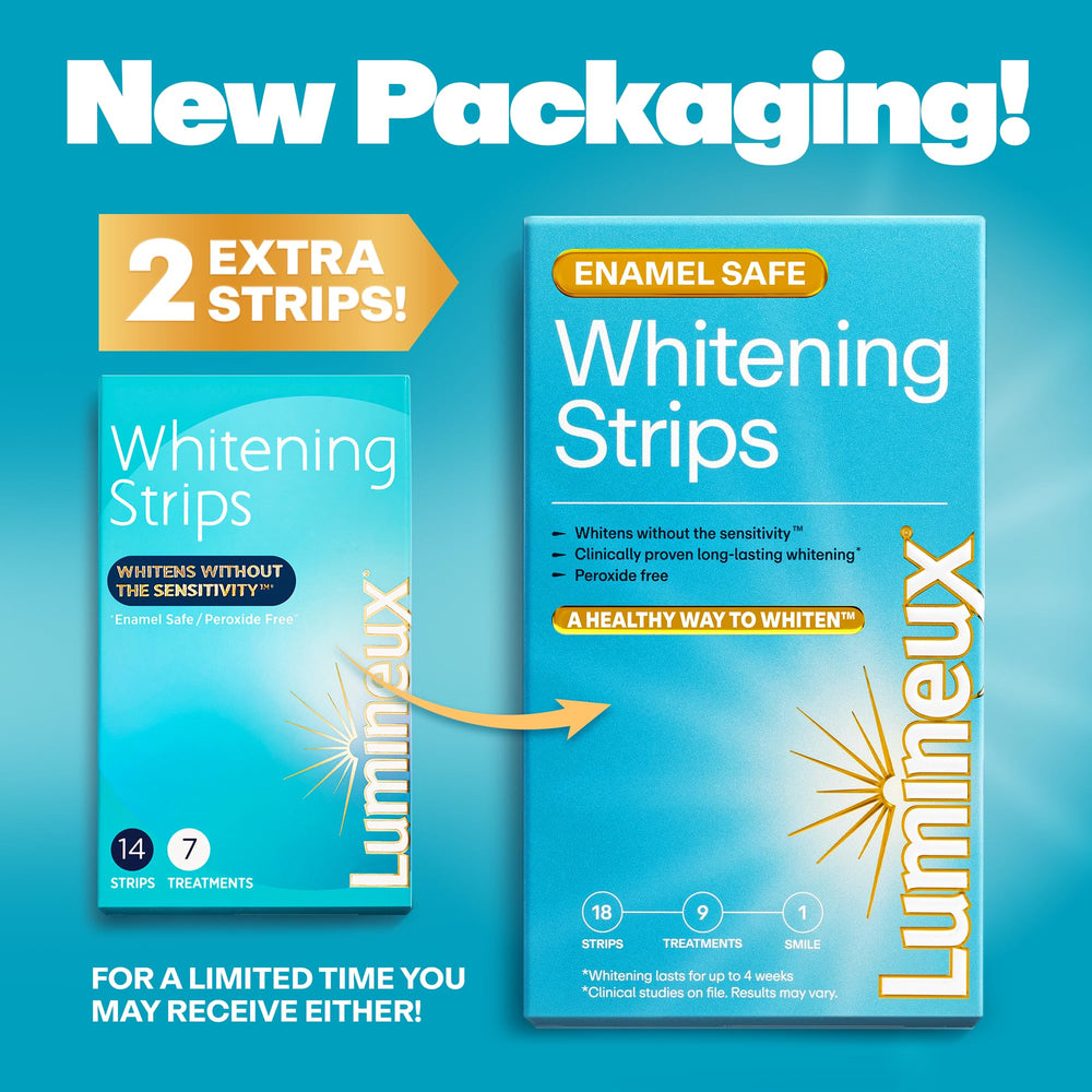 Lumineux toothpaste two-pack for daily whitening and fresh breath.