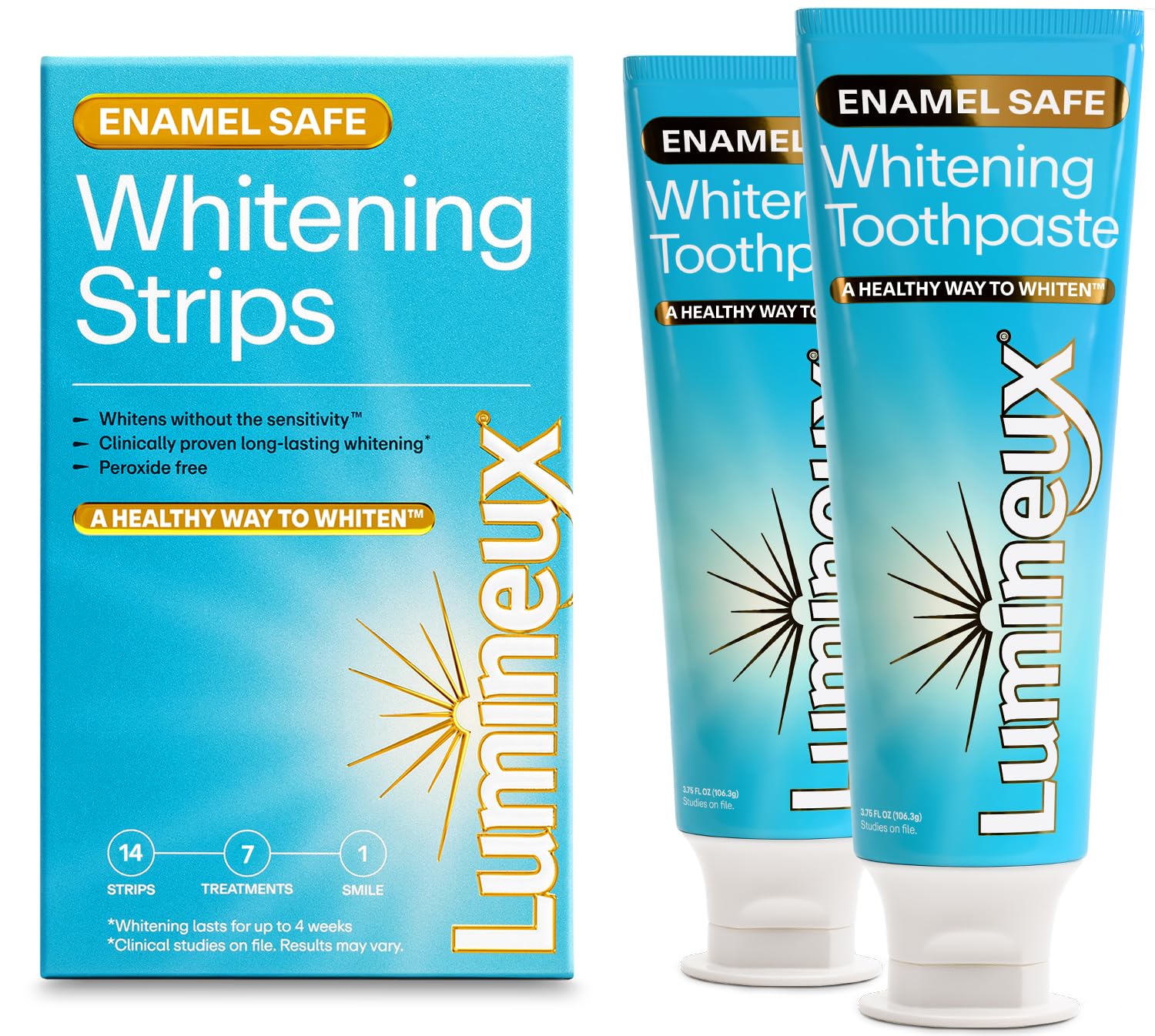 Lumineux whitening strips 7-pack for at-home whitening with minimal sensitivity.