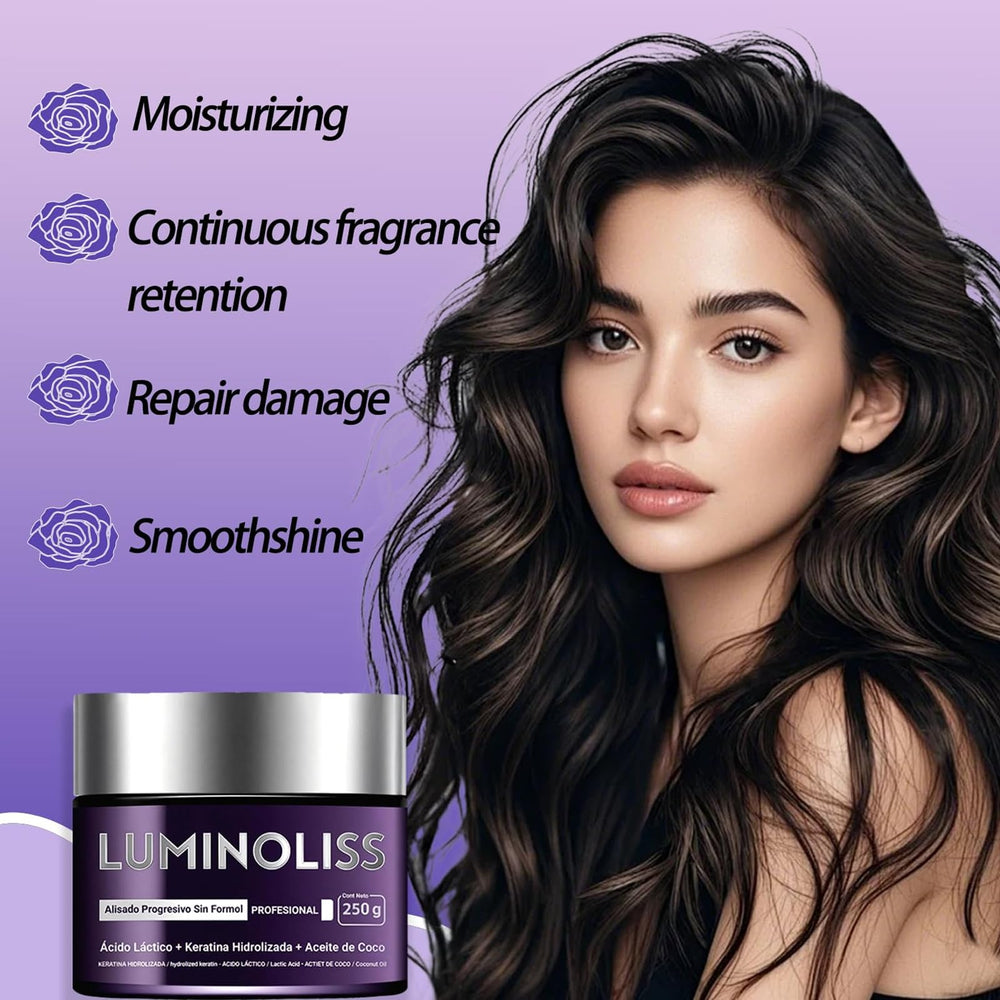 LuminoLiss all hair types illustration conveys versatile smoothing