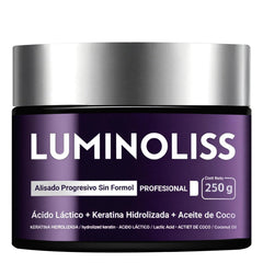 LuminoLiss Alisado Hair Smoothing Cream packshot highlighting frizz control and shine