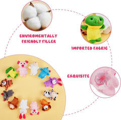 Lumiparty mini plush finger puppets durable and washable for reuse