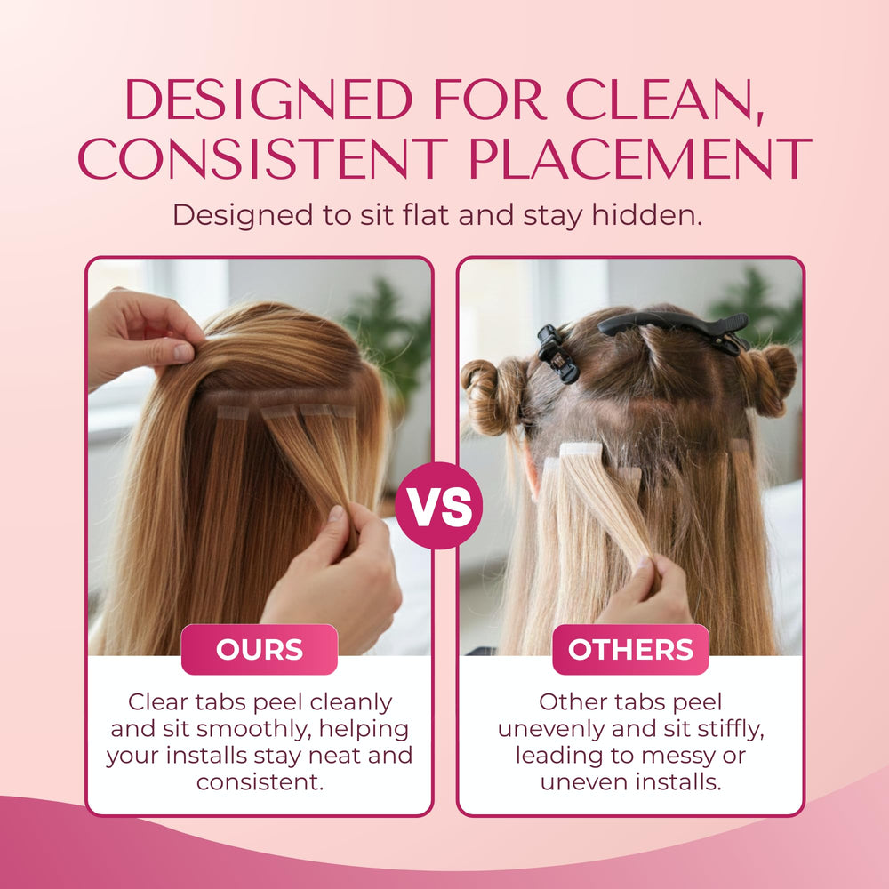 Lumoria invisible ultra-thin tape blends for natural-looking extensions
