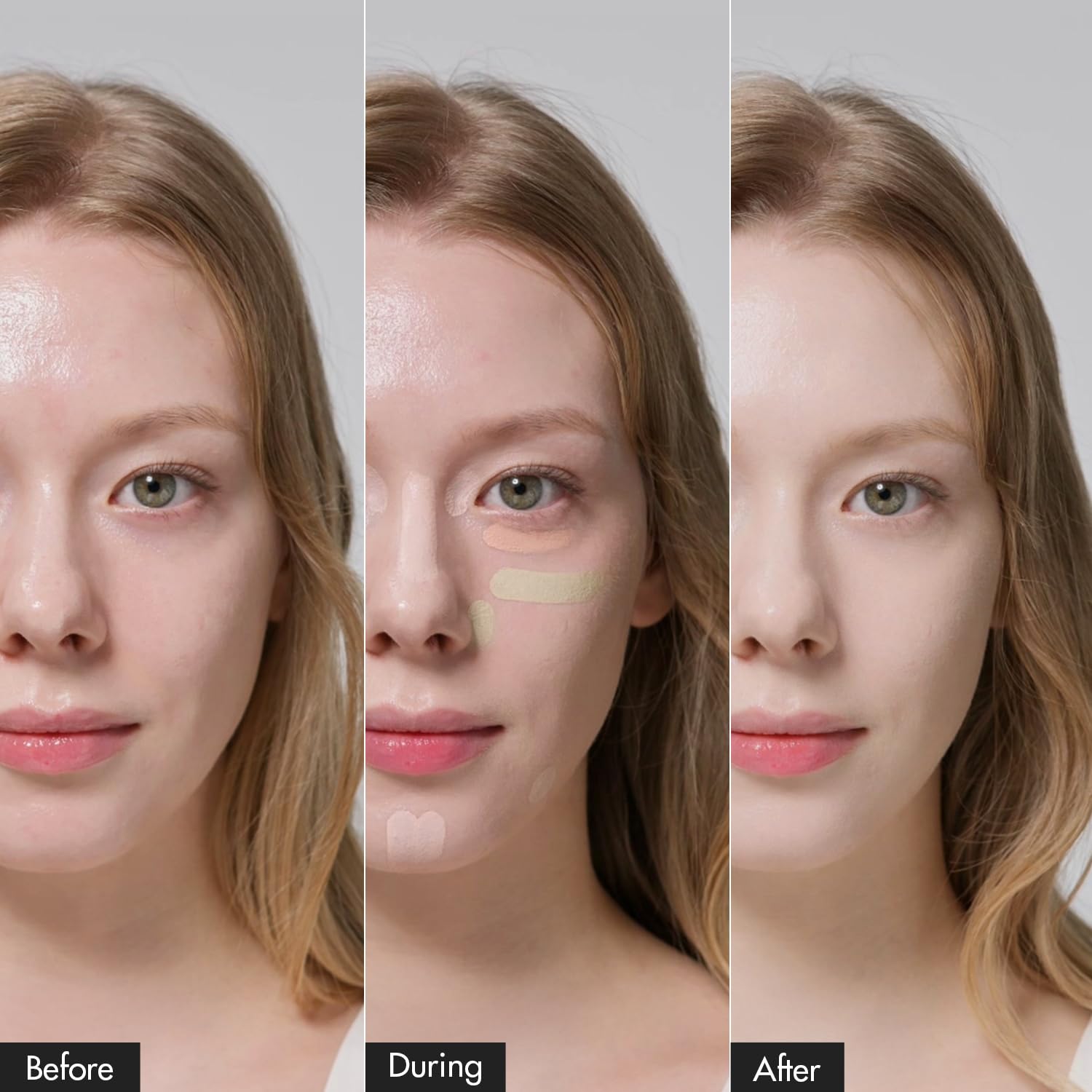 LUNA Conceal Blender Palette color-matching blend to achieve seamless skin tone.