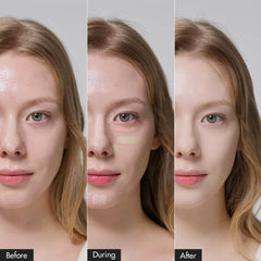 LUNA Conceal Blender Palette color-matching blend to achieve seamless skin tone.