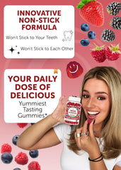 Lunakai 5-in-1 iron gummies label closeup shows methylfolate and B12