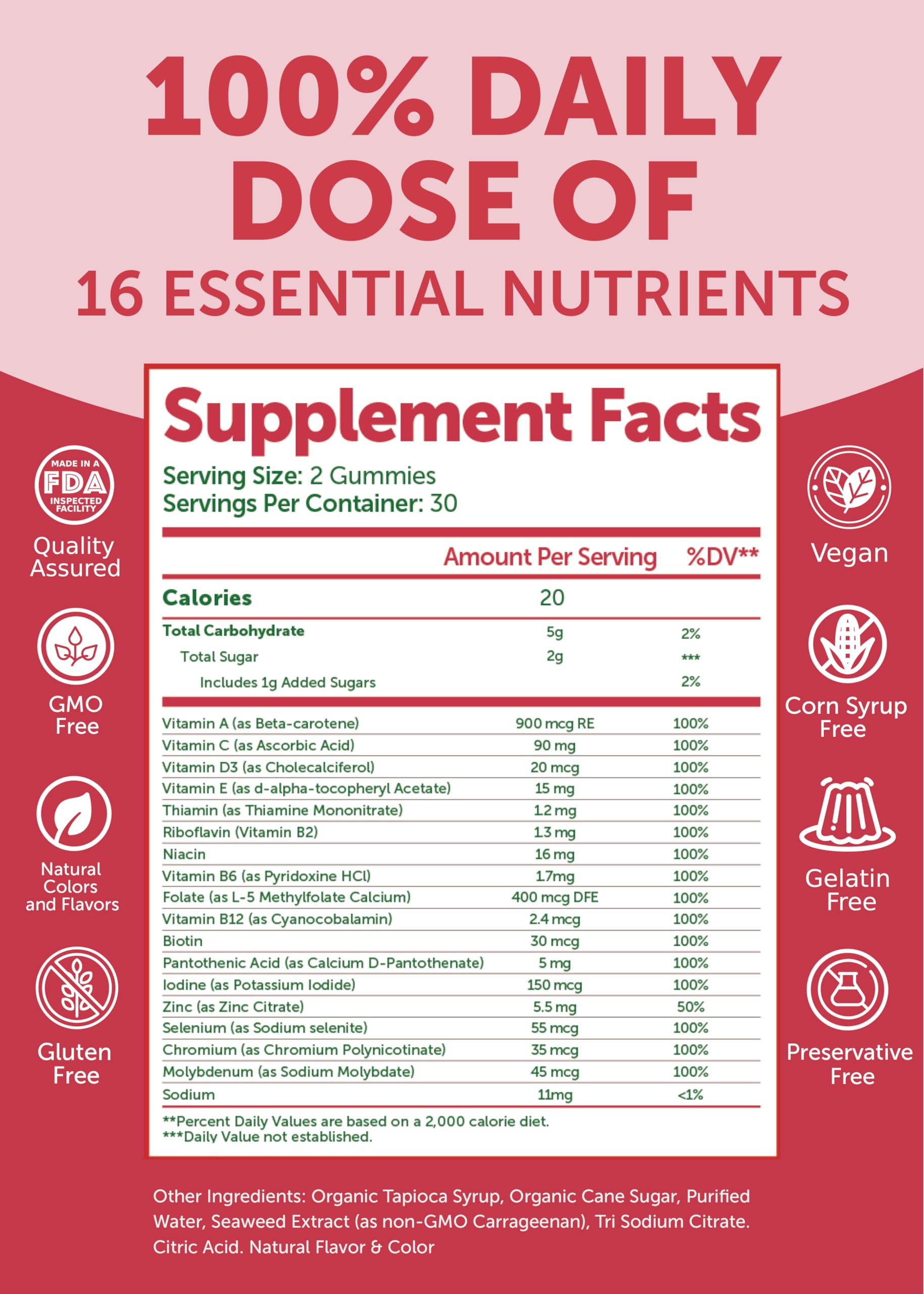 Lunakai immune-support formula with vitamin C, zinc, and selenium on prominent display.