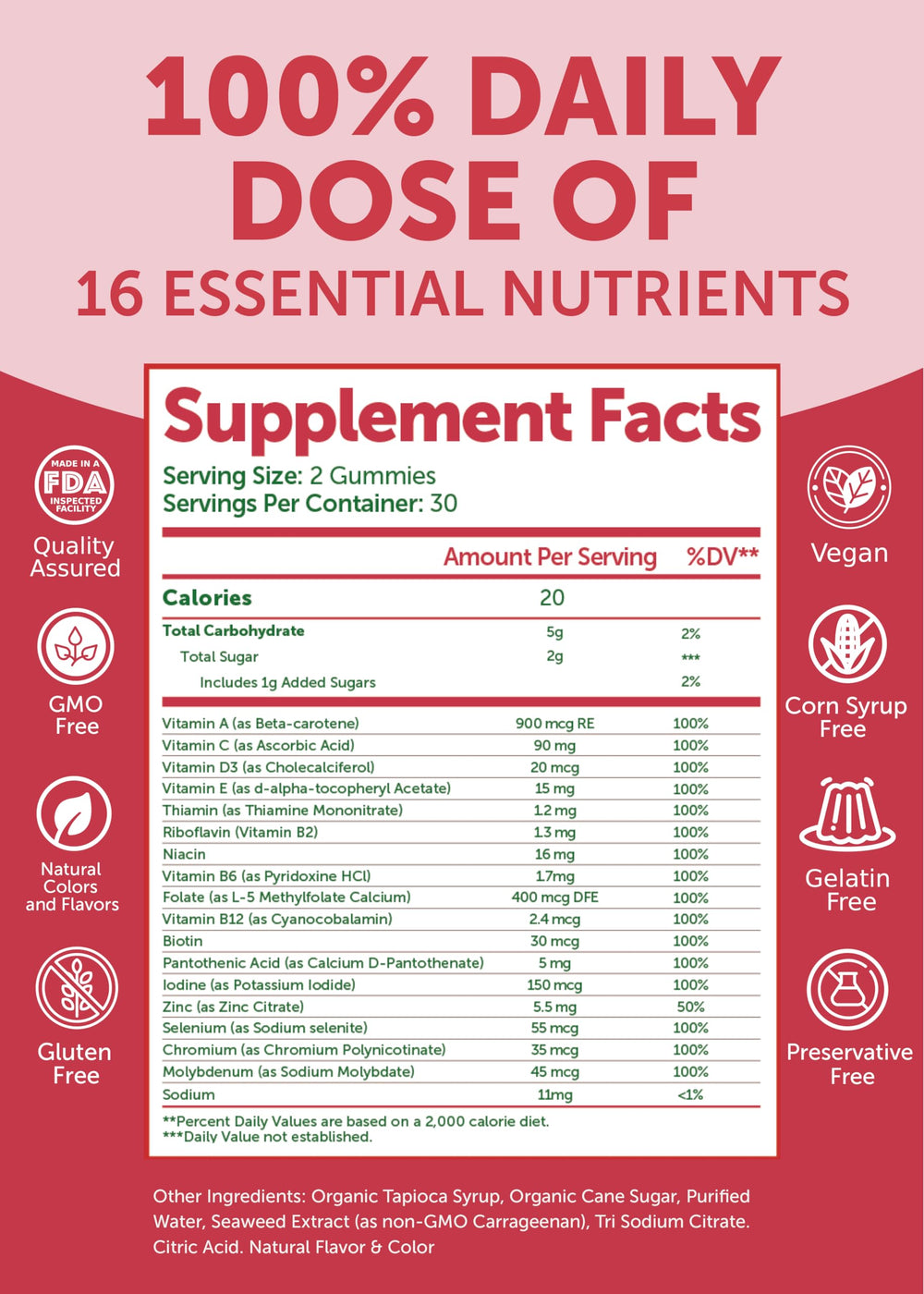 Lunakai immune-support formula with vitamin C, zinc, and selenium on prominent display.