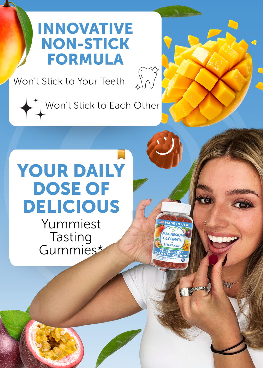 Lunakai for kids and adults, easy chewable calm during busy days