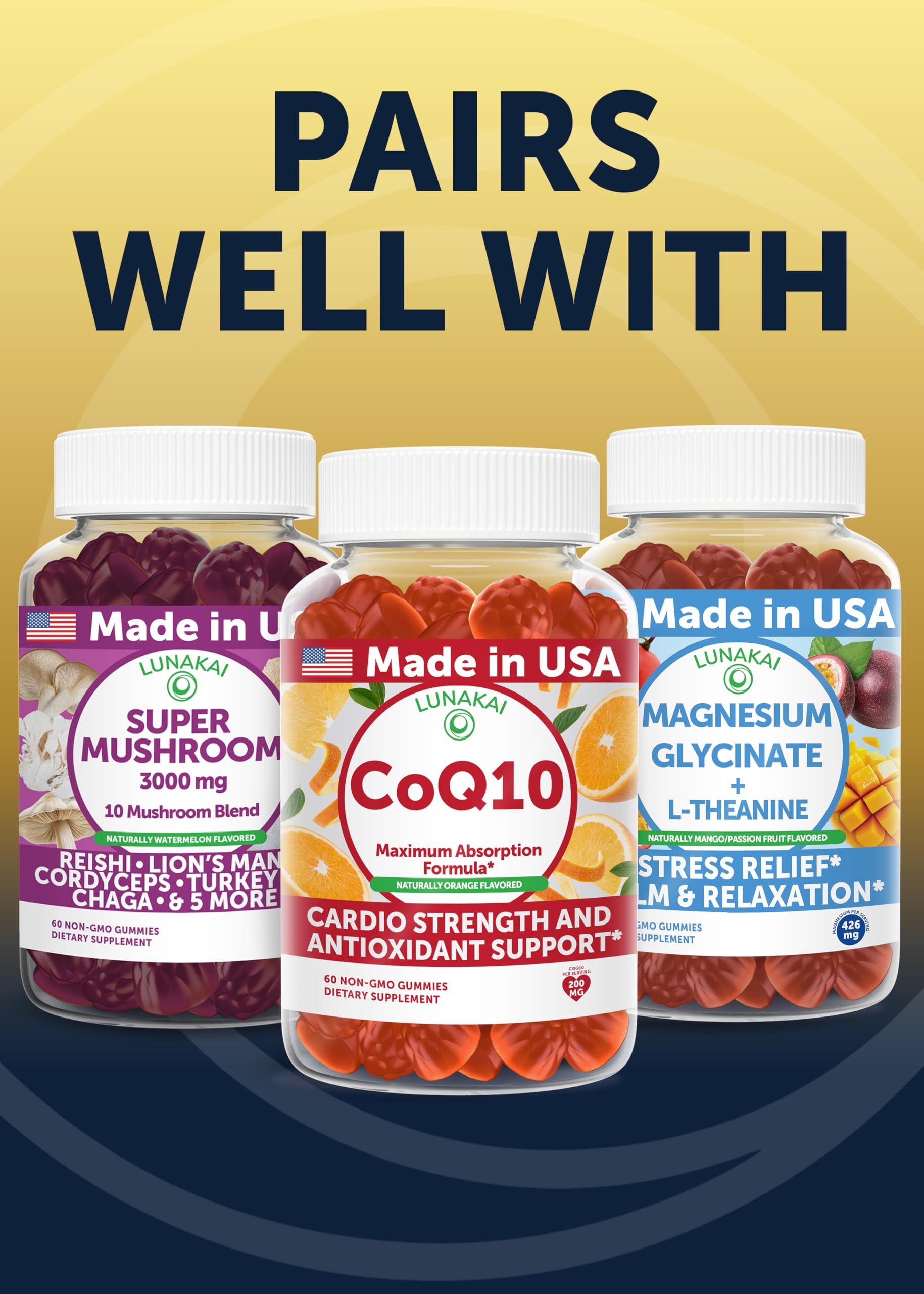 Lunakai nattokinase 60-capsules bottle highlighting 30-day supply.