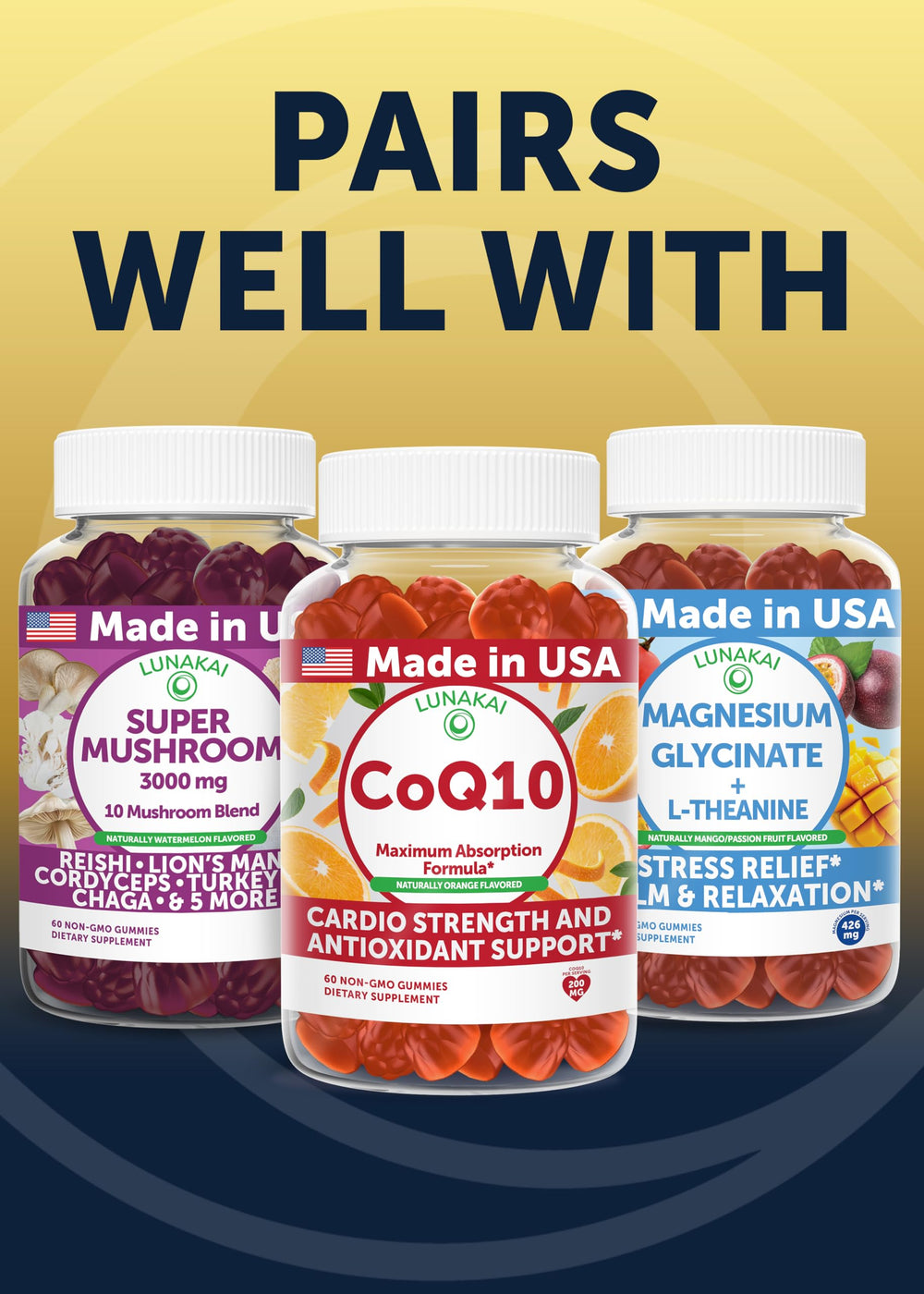Lunakai nattokinase 60-capsules bottle highlighting 30-day supply.
