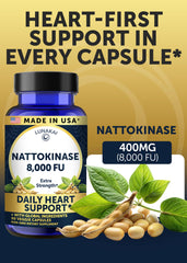 Lunakai nattokinase label closeup highlighting vegan non-GMO ingredients.