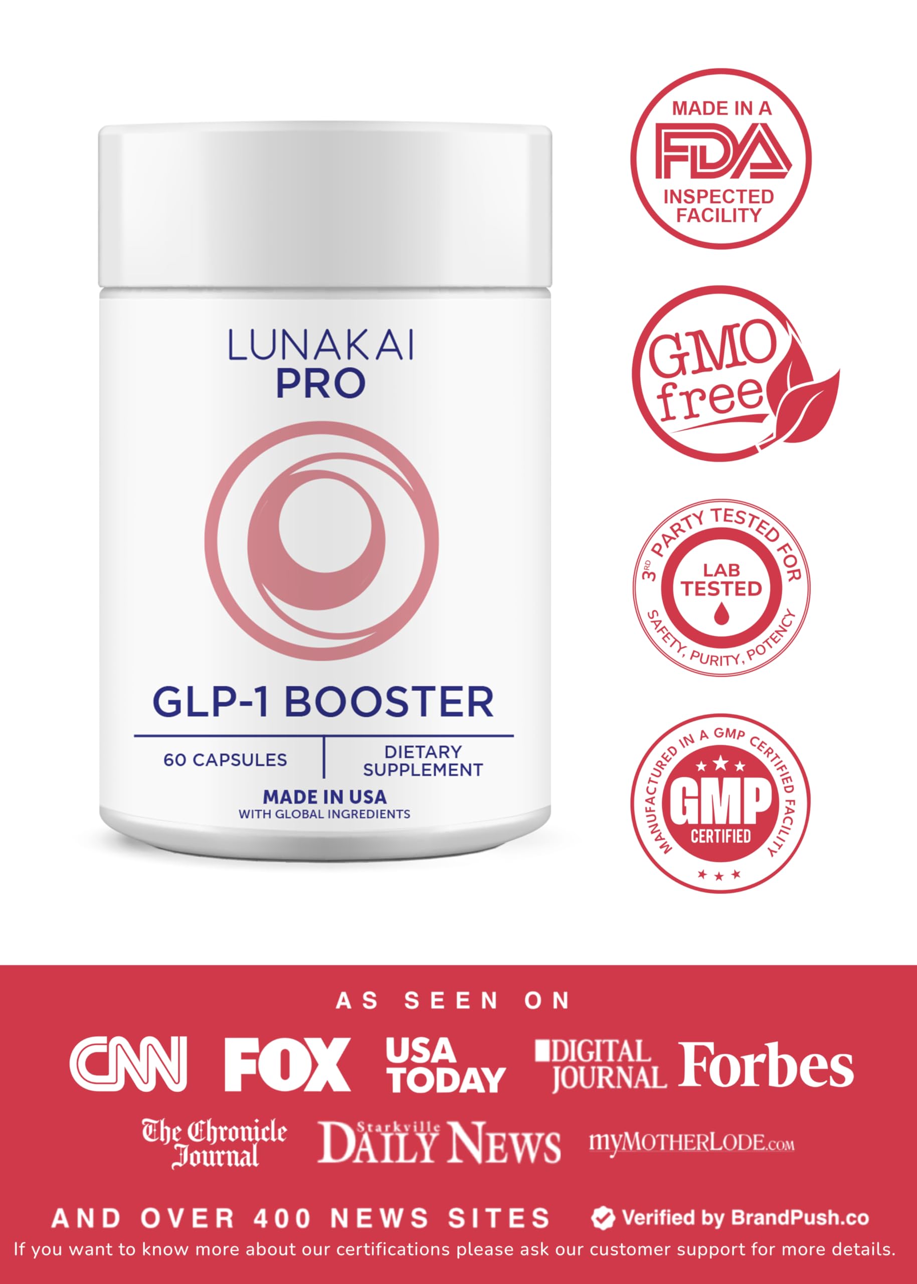 Lunakai PRO GLP-1 capsules for convenient daily use