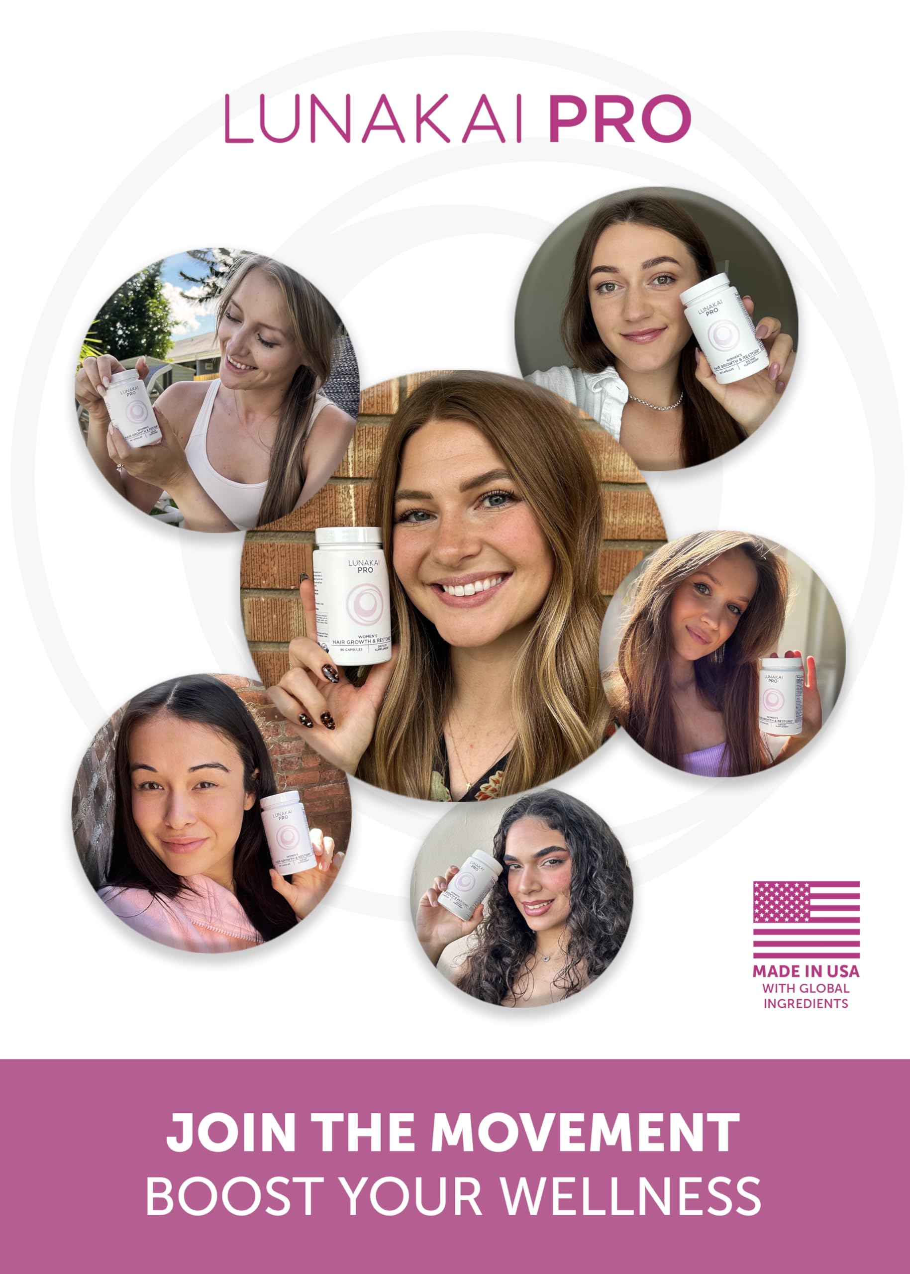 Lunakai Pro capsules in hand illustrate easy daily use.