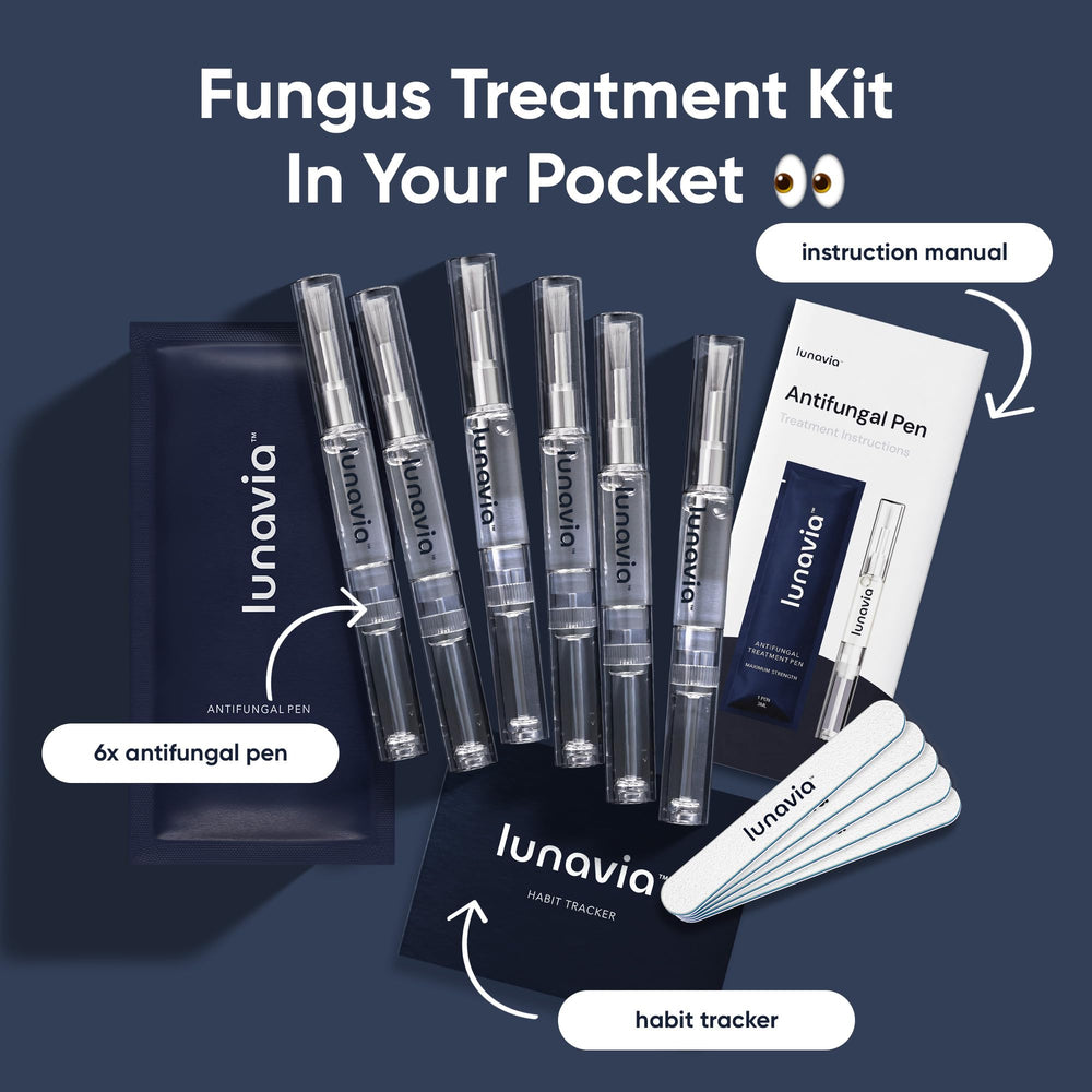 Lunavia Antifungal Pen travel-friendly design fits easily in a bag.