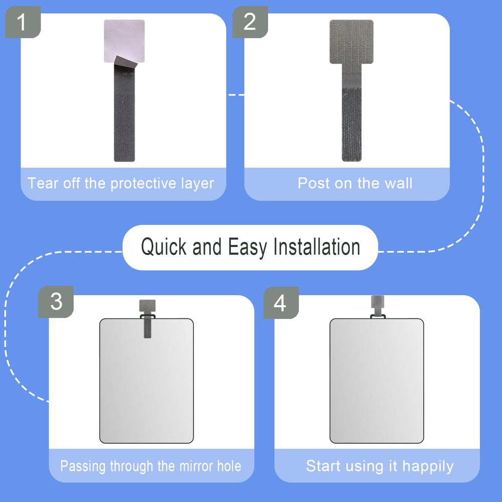 LUNCHIS No-suction design simplifies installation on tile or stone.
