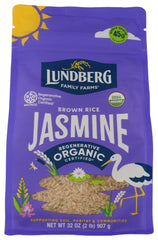 Lundberg Organic Jasmine Brown Rice pack ready for easy weeknight meals