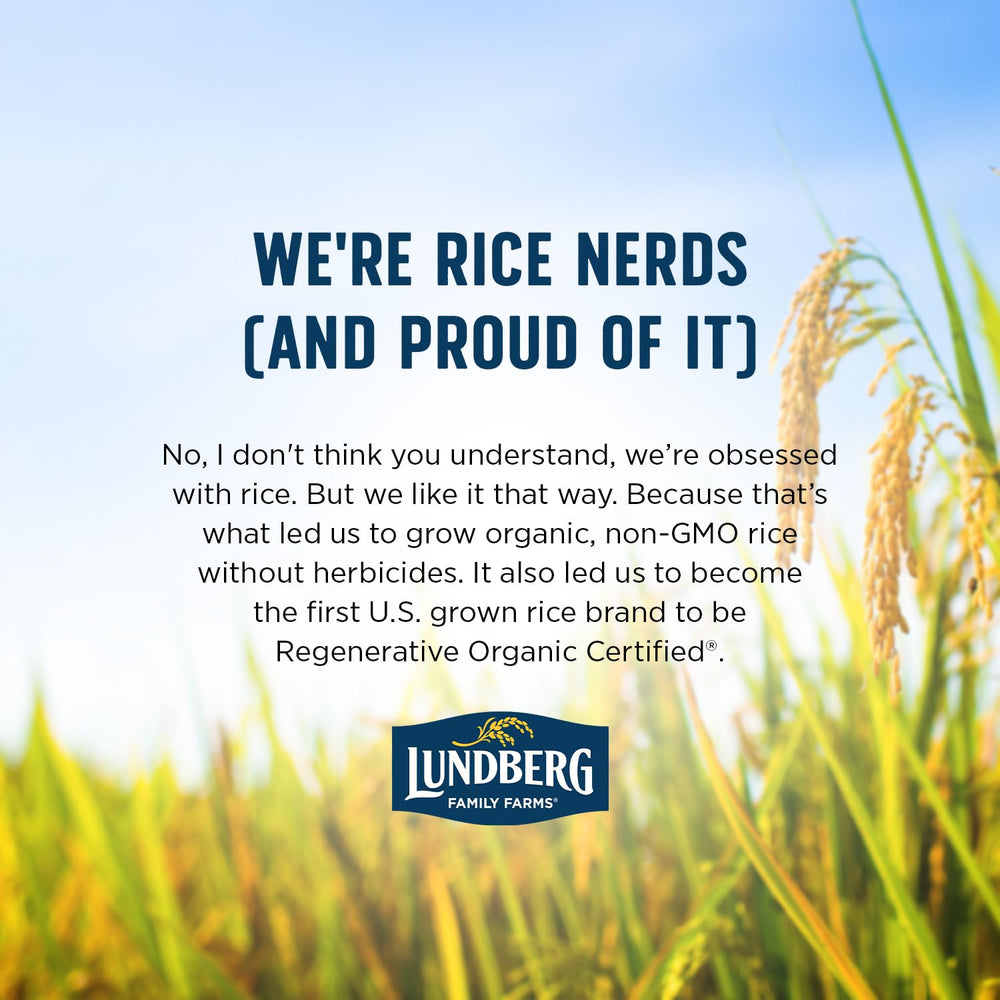 Lundberg Organic Rice in reclosable 2lb bag for meal prep