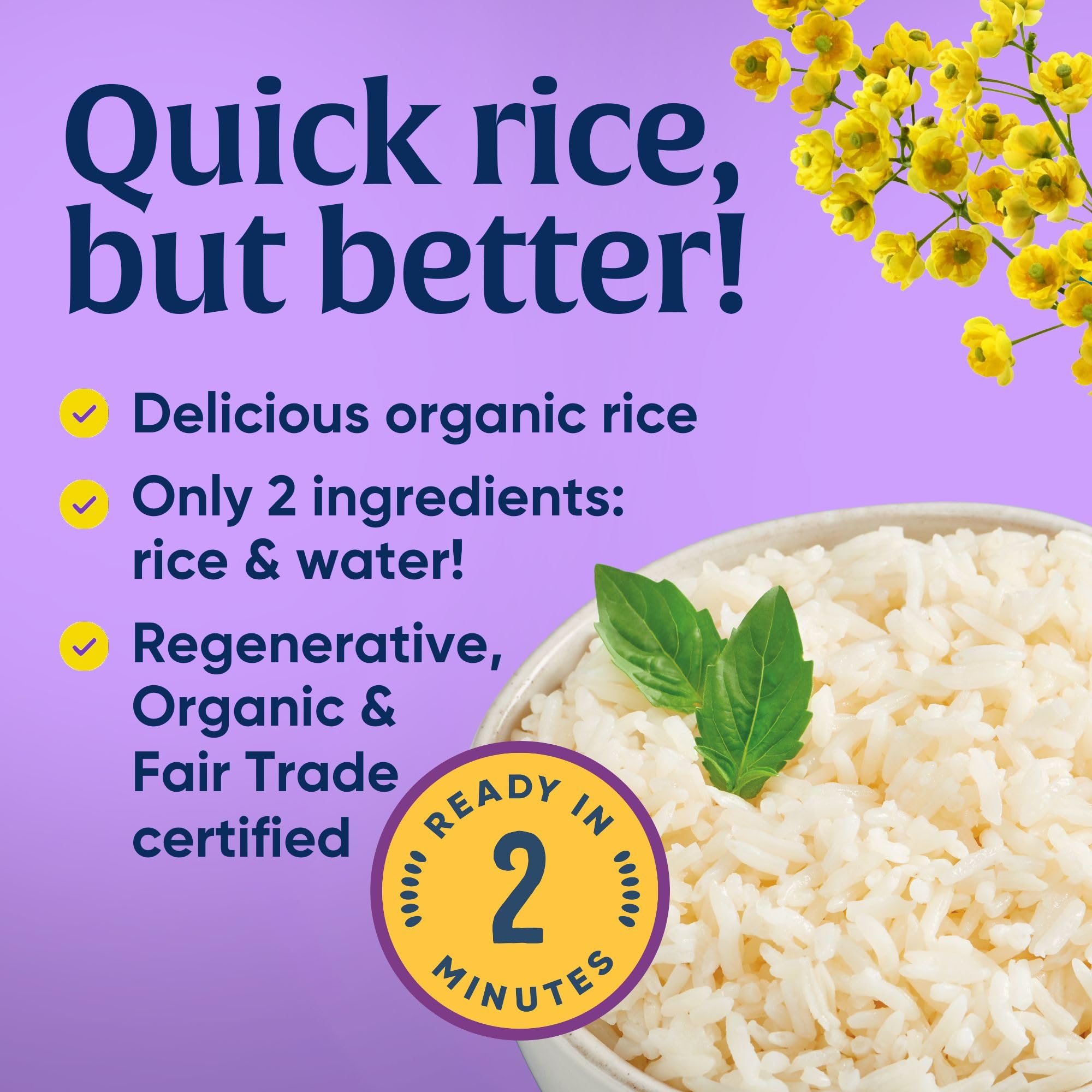 Fluffy Lundberg Regenerative Jasmine Rice in a serving bowl ready to eat.