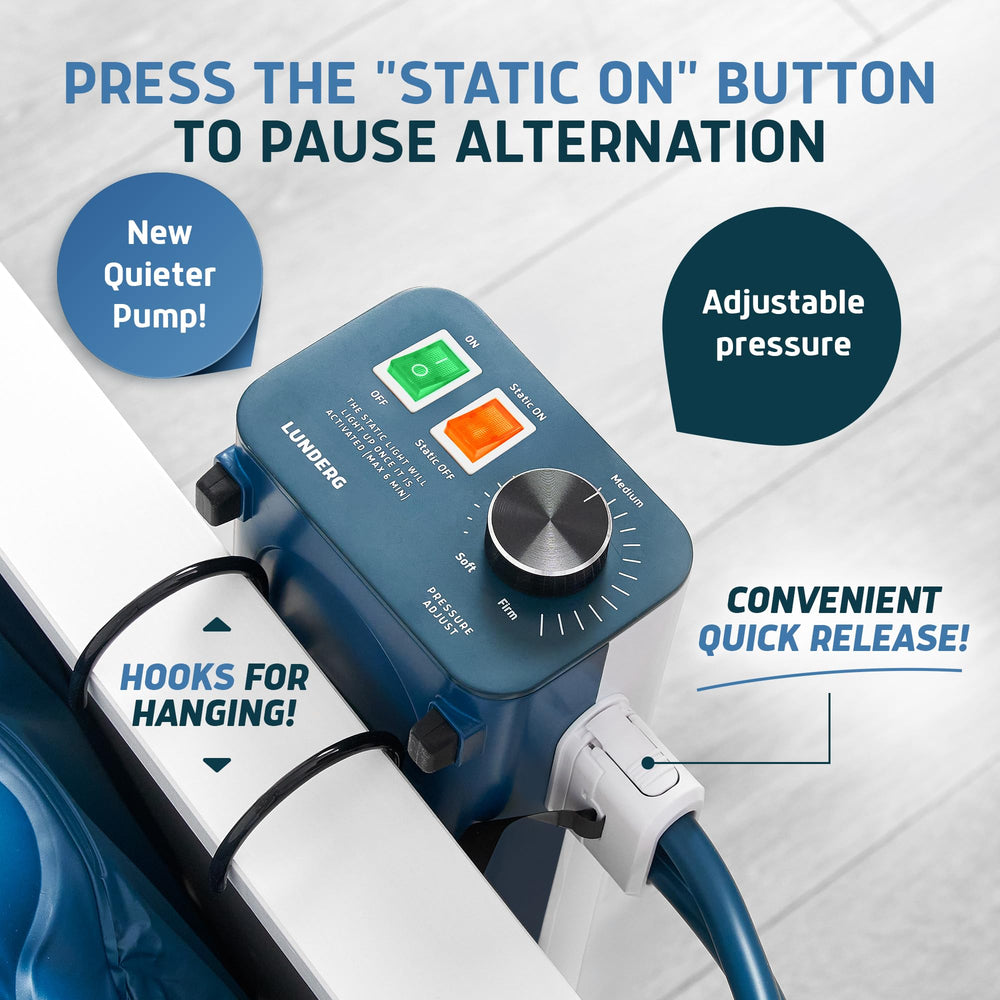 Lunderg quick setup unrolls and connects with simple valves
