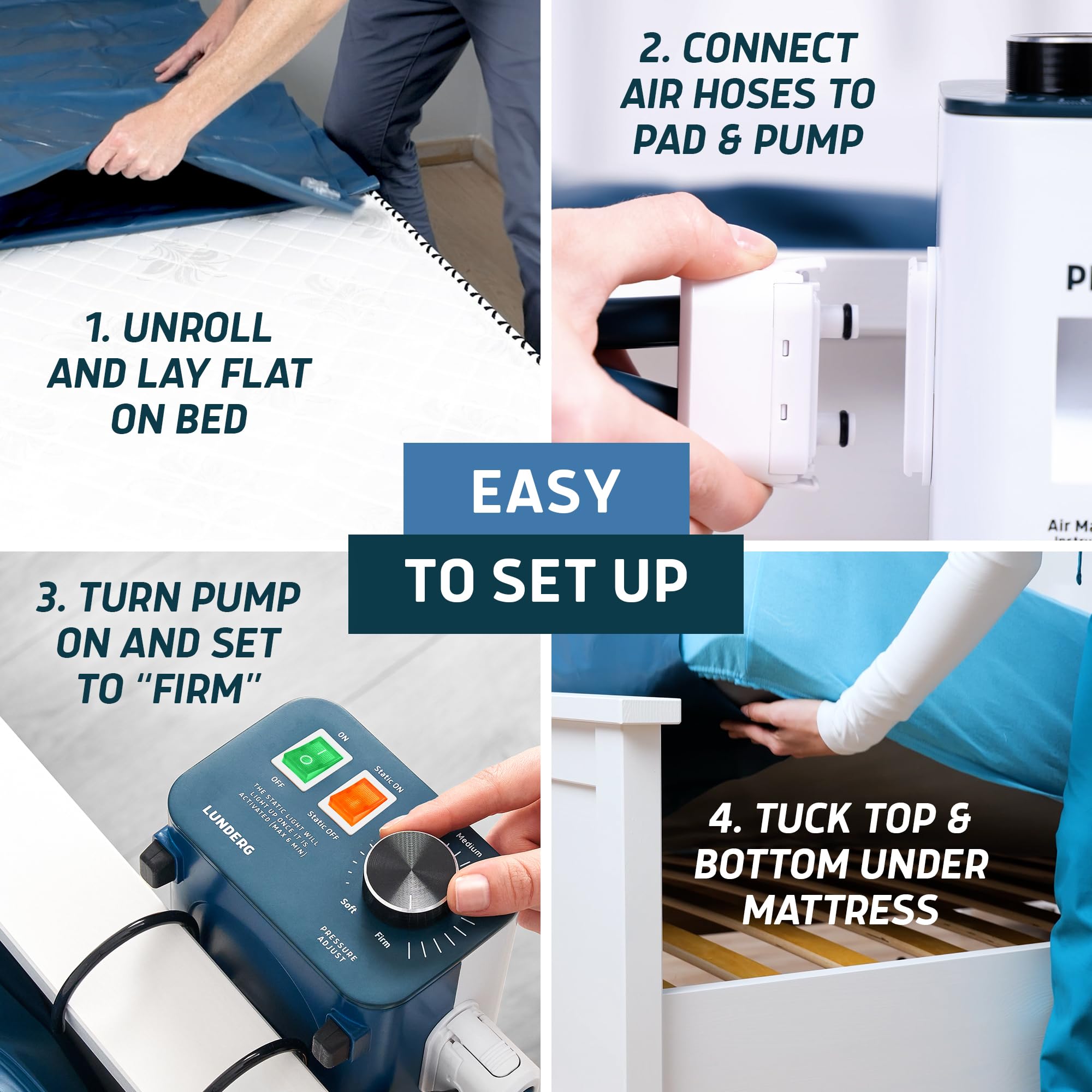 Lunderg ideal care solution for bedridden patients and caregivers