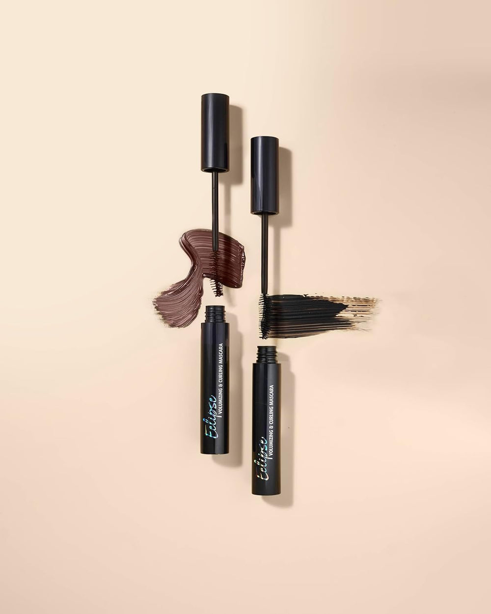 Lune+Aster Eclipse Mascara swatch showing rich black color