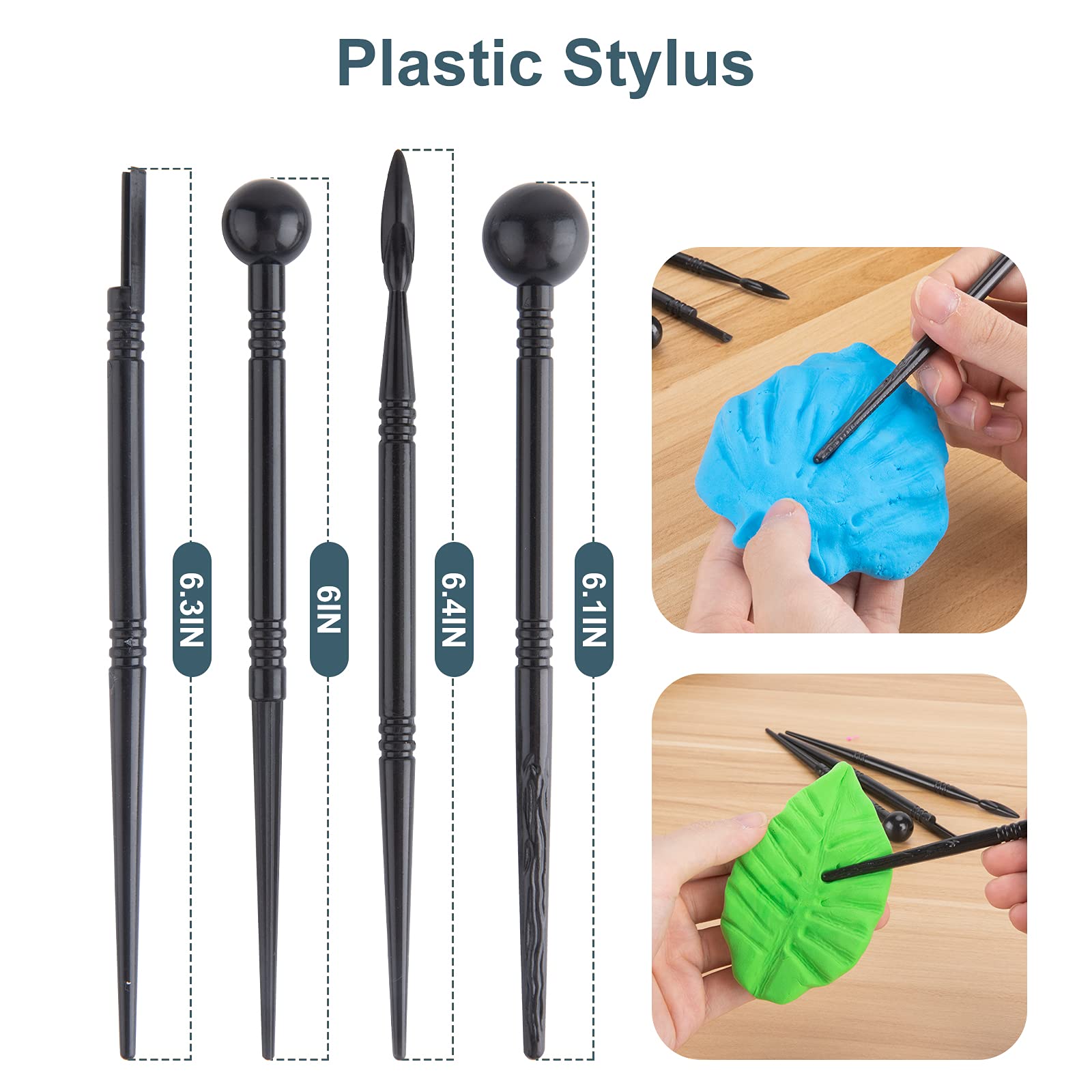 Luney plastic stylus tools for precise lines and accents