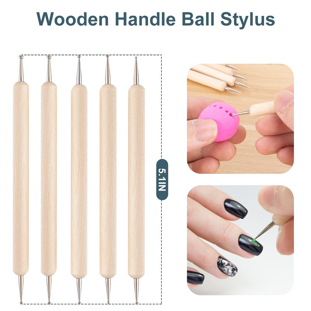 Luney rubber-handle stylus for gentle clay texturing