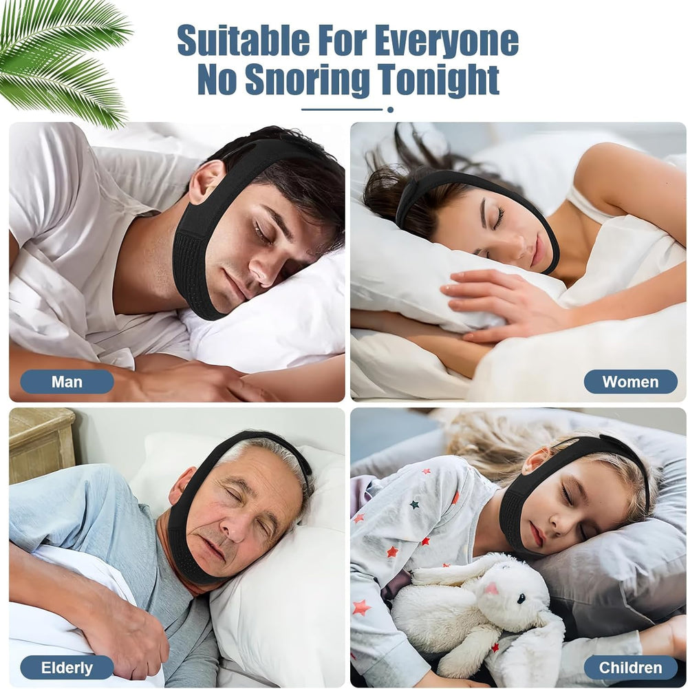 LUNIA chin-strap-night-wear helps you reach deeper rest through calmer breathing cycles.