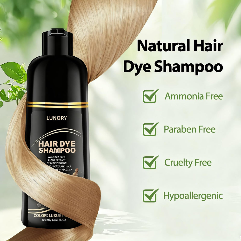 Lunory light blonde color swatch showing natural, even tone.
