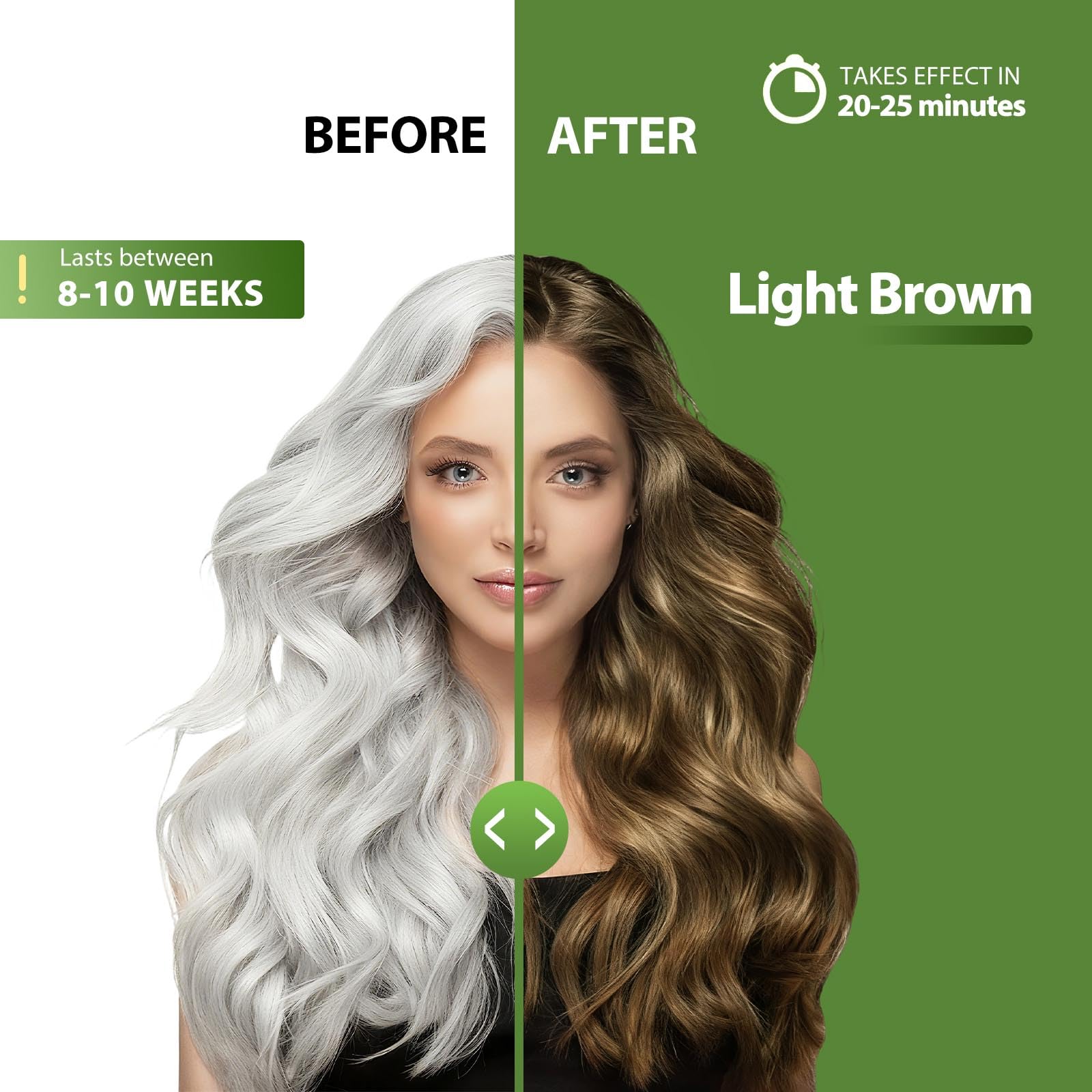 Lunory hair dye shampoo application being prepared for use.
