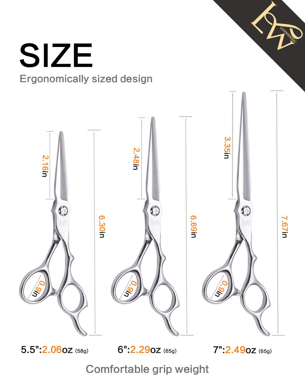 Lunwenksc ergonomic design reduces wrist fatigue for professional use
