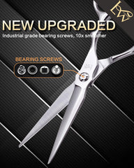 Lunwenksc offset-handle ergonomic hair shears for comfortable styling