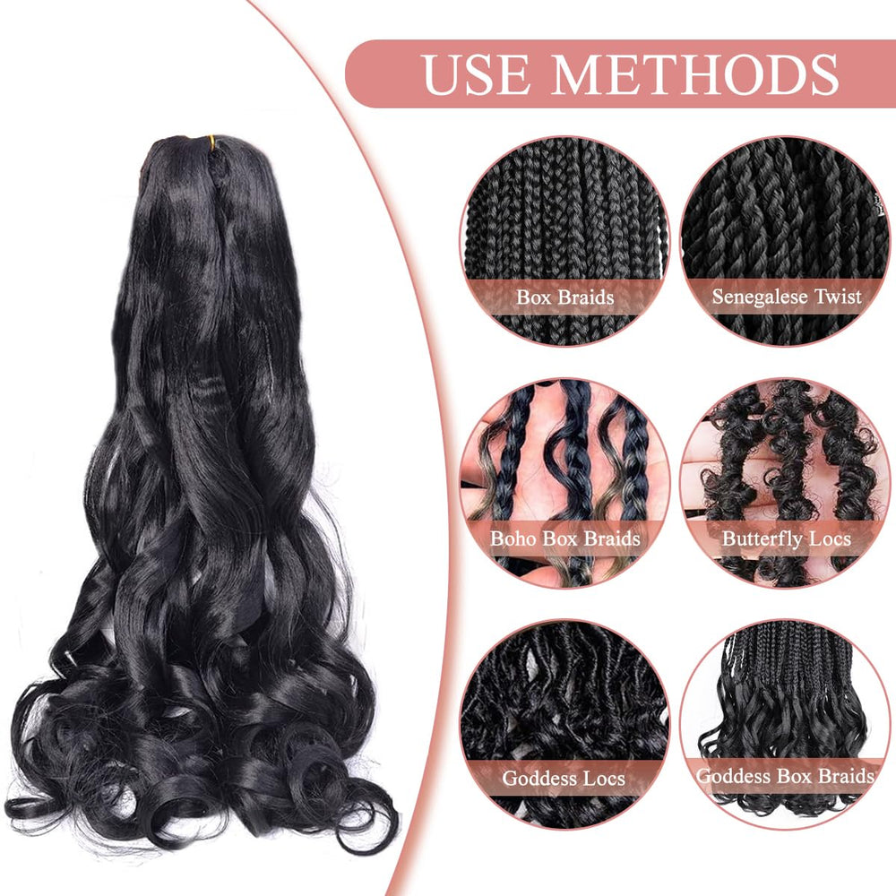 Luoyudu multi style braiding hair suitable for box braids and twists