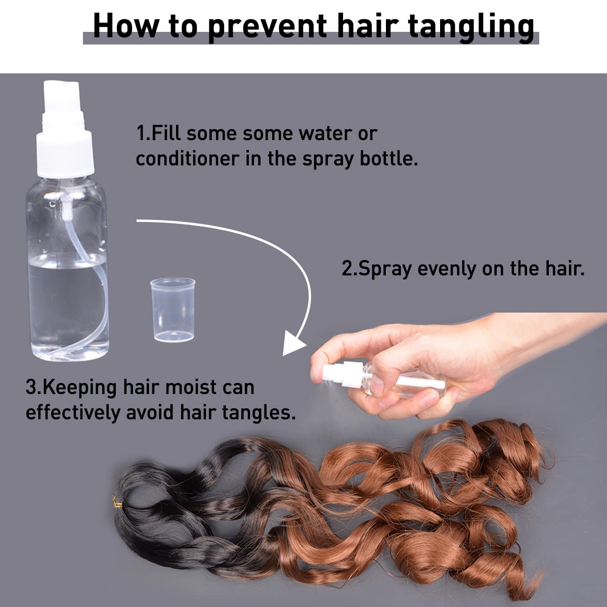 Luoyudu pre stretched curly braiding hair for quick braids