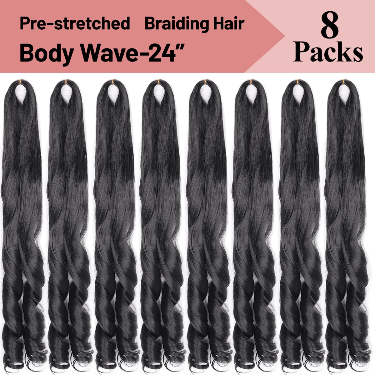 Luoyudu soft silky fiber braiding hair for smooth comfortable wear