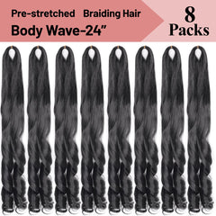 Luoyudu soft silky fiber braiding hair for smooth comfortable wear