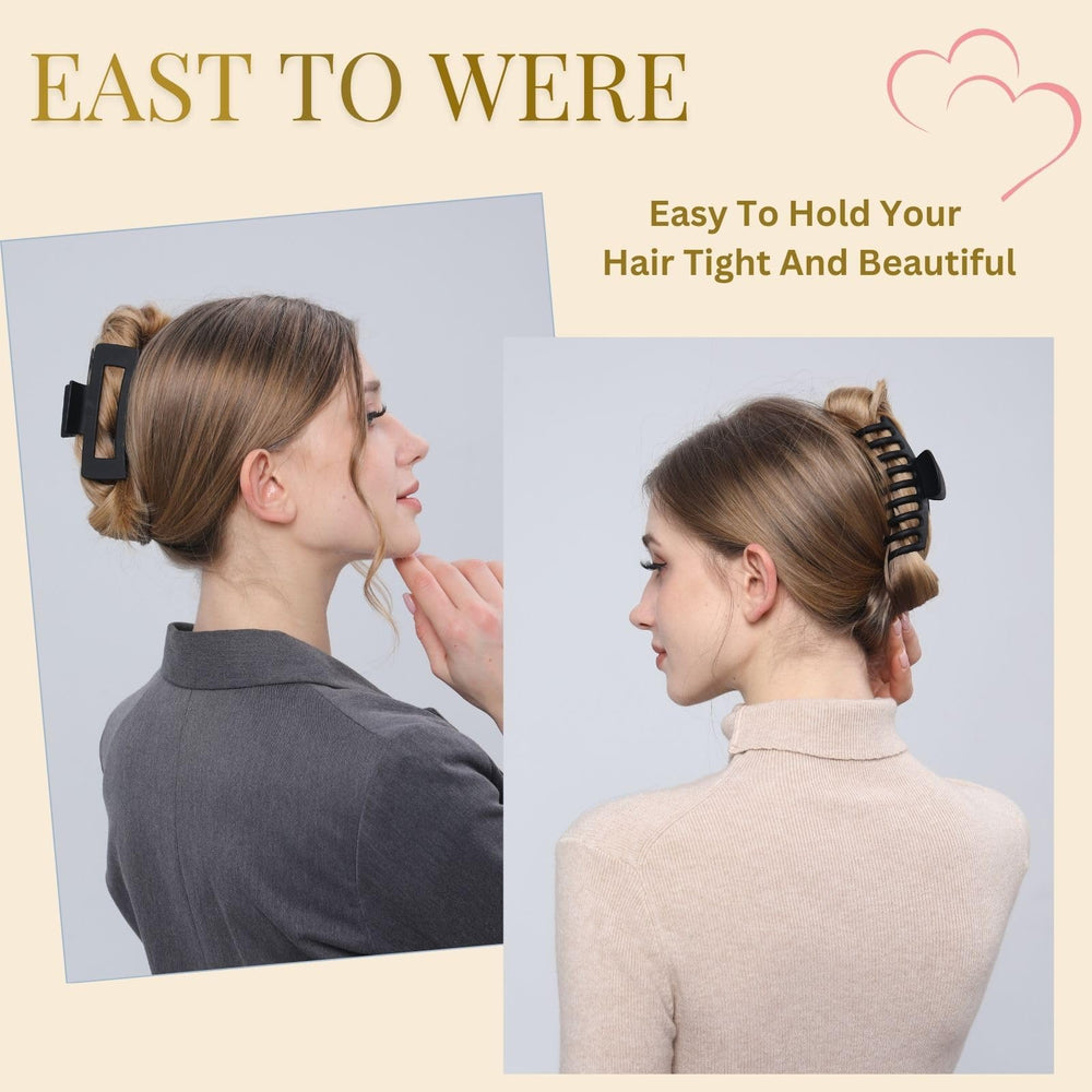 LuSeren matte finish clip closed; non-slip grip during styling.