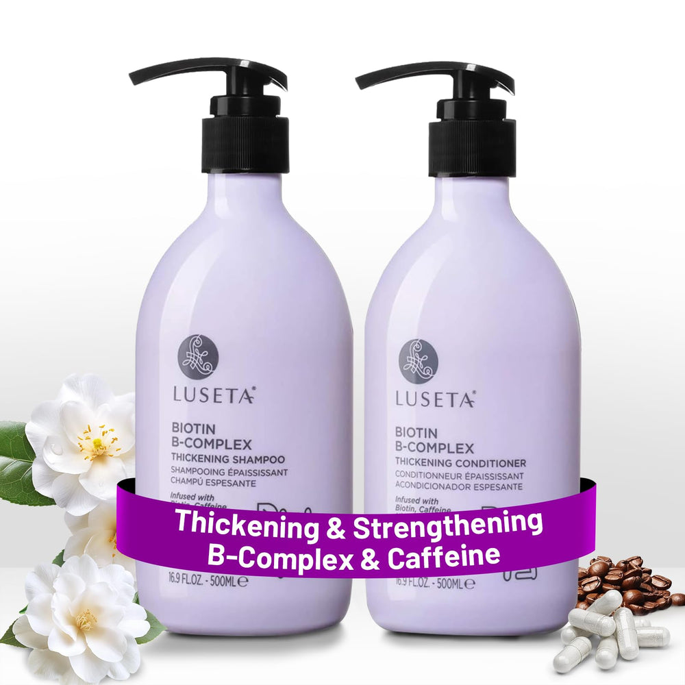 Luseta B-Complex Shampoo bottle front view for hair strengthening.