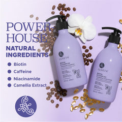 Luseta B-Complex shampoo lather during wash.
